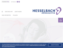 Tablet Screenshot of hesselbach-hoerakustik.de